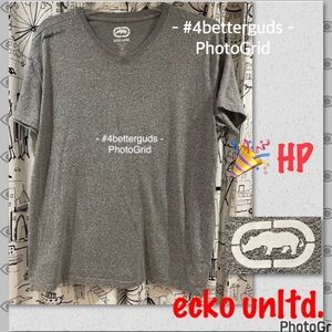 Ecko Unltd. Short Sleeve V-neck TeeHeather Gray T-shirt Size 2X 2XL